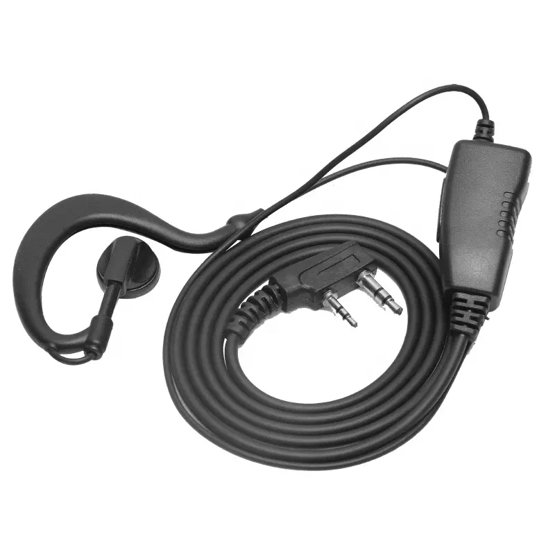 EARPHONIC 2pin K Plug Two Way Radio Headset with Mic for Walkie Talkie