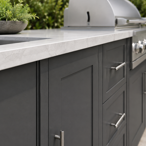 Cuisine barbecue extérieure  et station de grill pour villas Four électrique encastré sur mesure et gril en acier inoxydable - Product Image 4
