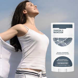 Marque privée Sans aluminium Parfum naturel longue durée Déodorant Charbon de bois Magnésium Contrôle des odeurs 24 heures Déodorant végétalien - Product Image 1