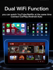 Xe đa phương tiện thông minh ai hộp không dây Apple Carplay Android Auto Adapter giao diện cho hầu hết các xe hỗ trợ Youtube Netflix - Product Image 4