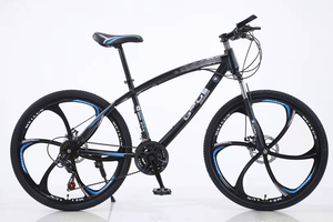 Vélo de montagne tout-terrain pour adultes, 26 pouces, système de dérailleur 21 vitesses, frein à disque, cadre antichoc, vélo d'extérieur avec bonus - Product Image 6