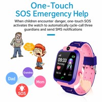 Jam Tangan Pintar Anak Kamera Selfie Jarak Jauh Tahan Air Layar AMOLED Baterai 400mAh Android Tali Silikon yang Dapat Dipakai
