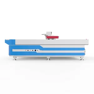 YIZHOU couteau à lame ronde cnc, entièrement automatique, rapide, pour tissu textile, couche de tissu, machine de table de découpe rotative