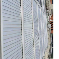 Prix usine porte d'obturation volet de plantation résidentiel Standard nouveau Design soleil Louvre extérieur volets en aluminium