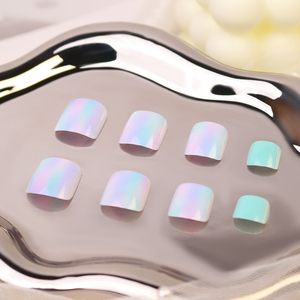 Haute qualité été couleur <span class=keywords><strong>ongles</strong></span> d'orteil pour dames bleu ciel presse sur les <span class=keywords><strong>pieds</strong></span> <span class=keywords><strong>ongles</strong></span> Art Salon conceptions élégantes violet Ombre <span class=keywords><strong>faux</strong></span> <span class=keywords><strong>ongles</strong></span> - Product Image 2