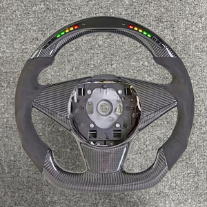 Volant en cuir personnalisé avec LED et fibre de carbone pour <span class=keywords><strong>BMW</strong></span> E60 E63 M6 M5 E61 E64 525i 530 630 <span class=keywords><strong>650</strong></span> Série 5 Série 6 - Product Image 6
