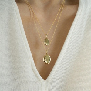 Custom Diy Jewelry Necklace Opened Copper Flower <b>Locket</b> Pendant Necklace - Product Image 4