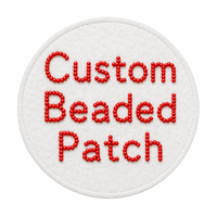 Écussons brodés de perles personnalisés avec logo – Solution complète OEM/ODM – Badges en perles pour marques de vêtements – Vente en gros en usine