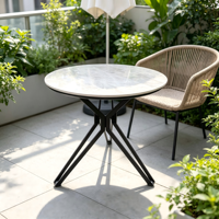 Hochwertiger Esstisch aus Sinterstein mit gehärtetem Glas, anpassbares modernes minimalistisches Design für 4 Personen, Wohnzimmer, Restaurant