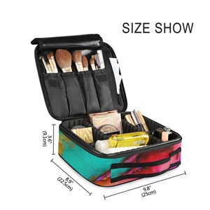 Hot Sales Custom Trendy Portable Beauty Bag Organizer Travel Cosmetic Bag Tie Dye Women Hard <b>Makeup</b> <b>Case</b> - Product Image 4