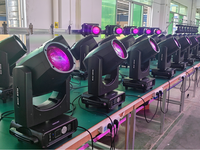 Luz Móvil Beam de 295W, 2 Piezas en 1 Estuche, Prismas Dobles, Proyector de Luz para Escenario, Bombillas Halógenas, Control DMX512/Activación por Sonido, KTV