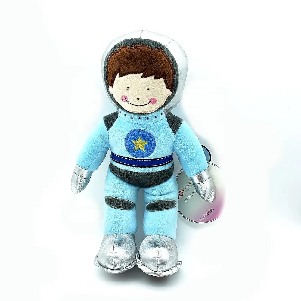 2023 Hot sell Amazon customized plush astronaut toy human stuffed animal doll spaceman funny animal mascot blue astronaut toy