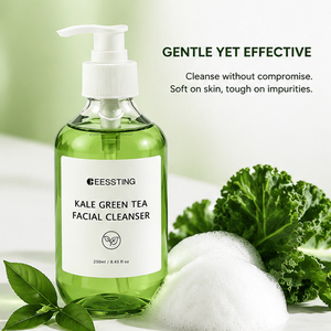 Limpiador Facial de Marca Propia 100% Natural para el Cuidado Diario de la Piel, Elimina el Maquillaje, Limpia los Poros, con Kale y Té Verde - Product Image 4