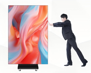 หน้าจอโปสเตอร์ LED แบบพับสามตอน P2.5 Quick Lock ขนาด 1280x1920 มม. เชื่อมต่อไร้รอยต่อ พับเก็บได้ สำหรับงานแสดงสินค้า - Product Image 1