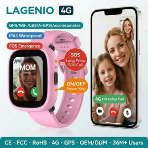 Reloj Inteligente LAGENIO K3 4G con Tarjeta SIM, GPS, LBS, WIFI, SOS, Modo Clase, Resistente al Agua IP68, Videollamadas HD, FCC, CE, RoHS, Reloj Inteligente para Niños - Product Image 1