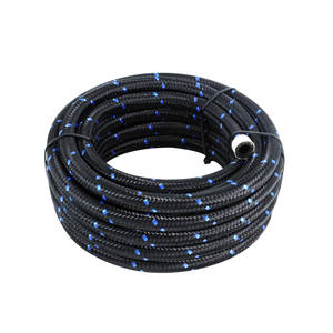 <span class=keywords><strong>Tuyau</strong></span> <span class=keywords><strong>de</strong></span> carburant bleu 4AN 6AN 8AN 10AN 12AN 16AN 20AN AN6 en acier inoxydable tressé argenté, tube <span class=keywords><strong>universel</strong></span> CPE pour huile, carburant et <span class=keywords><strong>gaz</strong></span> - Product Image 4