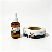 Étiquette personnalisée imprimée pour bouteille cosmétique, rouleau d'étiquettes adhésives imperméables en papier kraft pour shampoing, emballage personnalisé