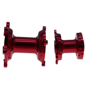Moyeux de roue CNC modifiés rouges à grande cloche, 36 trous, avant et arrière, pièces de véhicule tout-terrain, 36 trous chacun, en alliage, pour modèle CRF - Product Image 5