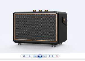 Máquina de karaoke con estructura de madera, 2 micrófonos inalámbricos y ajuste de graves/agudos/ECO/alto, 6 modos de sonido, hasta 14H de tiempo de reproducción. - Product Image 3
