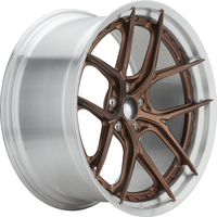 Rines Forjados Personalizados de 2 Piezas y Múltiples Radios de 20, 21, 22 y 23 Pulgadas, 5X114.3 5X112, Rines de Lujo con Logotipo Personalizado para Model Y, CR-V, A5, Q5