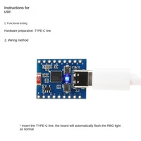 ESP32-C6-TINY Mini papan pengembangan ESP32-C6FH4 WIFI untuk antarmuka Tipe C 3.3V prosesor mikrokontroler
