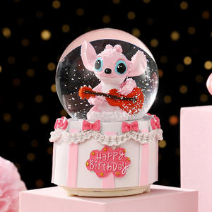 Caja de Música con Diseño Creativo de Dibujos Animados, Bola de Cristal Brillante, Juguete Infantil, Regalo Artesanal para Estudiantes, Pequeña Lámpara Nocturna - Product Image 3