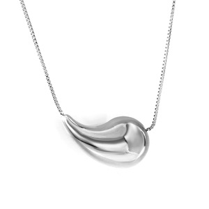 Collar con Colgante de Lágrima, Chapado en Oro, Acero, 20mm 25mm, Diseño Minimalista para Uso Diario, Cadena para Clavícula, Joyería - Product Image 4