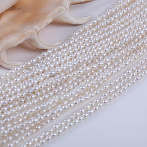 Perles d'eau douce de 3 à 3,5 mm en forme de mètre, matière semi-finie pour la fabrication artisanale de perles en vrac, vente en gros, directement de l'usine de Zhuji - Product Image 5