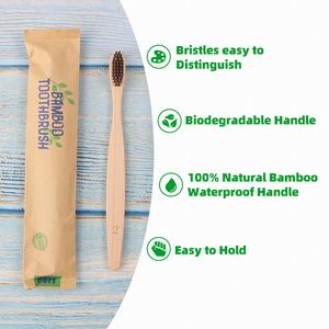 Venta al por mayor sin Bpa Biodegradable Ecológico Carbón <span class=keywords><strong>Cepillo</strong></span> de <span class=keywords><strong>dientes</strong></span> Bambú Mango natural Cerdas suaves <span class=keywords><strong>Cepillo</strong></span> de <span class=keywords><strong>dientes</strong></span> de Bambú - Product Image 3