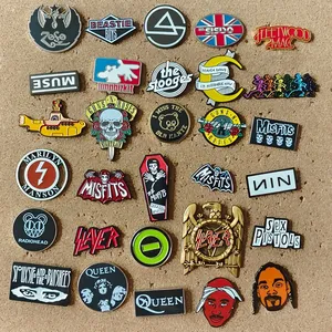 Custom Craft Rock Band Enamel Pin Personalized Music Series Cartoon Brooch Lapel <strong>Badge</strong> For Backpacks Gifts - Product Image 1