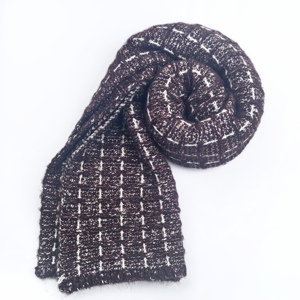 وشاح نسائي شتوي مخصص طويل محبوك دافئ وشاح بلون سادة للنساء والرجال مع شعار مخصص - Product Image 1