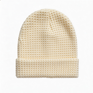 Gorro Cálido de Punto Grueso para Otoño e Invierno, de Color Sólido, para Clima Frío y Viajes - Product Image 1