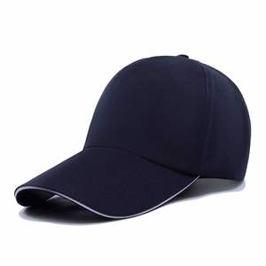 Wholesale Sun Shade Long Brim Baseball Cap Sandwich Brim Cheap Promotional Baseball Cap Custom Logo - Product Image 5