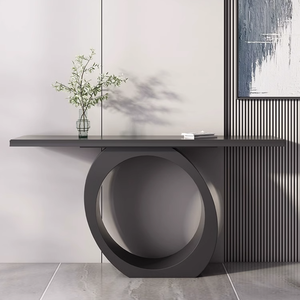 Tavolino Consolle Ultra-Sottile Multifunzionale in Stile Italiano di Lusso Leggero, con Lastra di Roccia di Alta Gamma, per Ingresso Villa e Soggiorno - Product Image 2