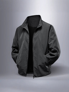 Wholesale Fall Men's Stand Collar Breathable Panels <strong>Windbreaker</strong> Lightweight Running Multi-sport Trim Jacket For Cycling Hiking - Product Image 3