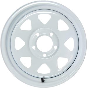 Nouvelle <span class=keywords><strong>jante</strong></span> de roue de <span class=keywords><strong>remorque</strong></span> en acier à rayons blancs <span class=keywords><strong>12</strong></span>/13/14/15/16 <span class=keywords><strong>pouces</strong></span> prix usine - Product Image 1
