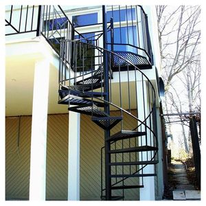 Chi phí-hiệu quả Carbon thép xoắn ốc cầu thang Kit tùy chỉnh chiều cao & Đường kính cầu thang cho trong nhà ngoài trời Loft - Product Image 4