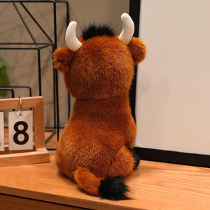 Nouveau jouet en peluche <span class=keywords><strong>vache</strong></span> des Highlands, cadeau pour enfants, <span class=keywords><strong>mini</strong></span> jouets pour machine à griffes, décoration de bureau, produits mignons, jouet en peluche doux - Product Image 6