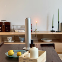 Diffuseur d'huiles essentielles intelligent électrique Auramor, sans eau, atomiseur, contrôlé par application, fonctionne sur batterie, usage domestique, 1 an