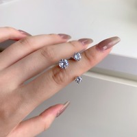 Bague en argent Sterling 925 plaqué Rhodium, Design minimaliste, réglable, zircone 5A, pour femme, mariage, promesse, nouvelle collection