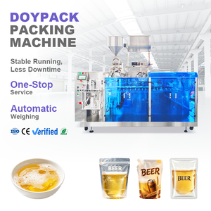 Machine de remplissage et de scellage automatique électrique haute précision pour bière en sachet, machine d'emballage multifonctionnelle Doypack pour petites entreprises - Product Image 1