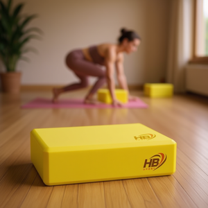 Bloque de Yoga Amarillo Monocromático de 120g, Bloque de Ejercicio de Alta Calidad para Practicantes de Yoga - Product Image 2