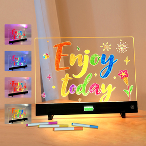 Lampada da disegno in acrilico <span class=keywords><strong>per</strong></span> decorazione regalo <span class=keywords><strong>per</strong></span> bambini luce notturna 3D regalo di compleanno <span class=keywords><strong>per</strong></span> feste natalizie - Product Image 2