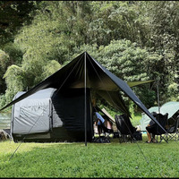 Capsule de configuration facile en tissu Oxford imperméable pour tente de zone d'air gonflable portable de luxe pour le camping en plein air