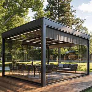 Gazebo/Pérgola Moderna de Aluminio de Lujo LFL con Garantía de 10-12 Años, Tamaños y Colores Personalizables, Resistente a la Intemperie para Balcón - Product Image 2