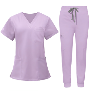 Conjunto Quirúrgico Multifuncional de Manga Corta y Pantalón Largo para Enfermera Anestesista - Product Image 3