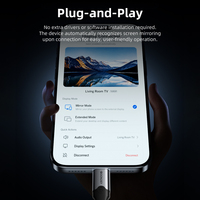 Cable de Video USB C HDTV 8K/1080p Doonjiey con Blindaje de Grafeno, Resorte de TPU, Modo DP Alt, Transferencia de Datos de Alta Velocidad, Duplicación de Pantalla