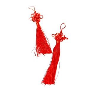 Chinese Knot Red Tassel Decoration Handmade Ruyi Knot Hanging <b>Ornament</b> For Home Gift - Product Image 5