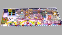ODE/OEM équipement d'amusement extérieur commercial intérieur enfants interactif en plastique Double glissière zone centrale de jeu NINGK-IDS modèle 50