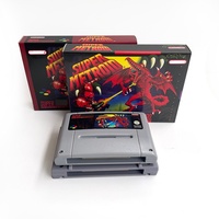 Super Metroid (Guardado de Progreso) Cartucho de Juego de 16 bits con Certificación CE, Material ABS para Consola SNES Versión NTSC de EE. UU./Europa, Conexión por Cable